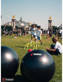 Ballon suisse - Travail de gainage, d'équilibre et de proprioception