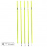 PIQUETS SLALOM - Pointe Acier Jaune - LOT DE 5 - 180cm - 4TRAINER