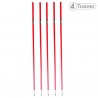 PIQUETS SLALOM - Pointe Acier Rouge - LOT DE 5 - 160cm - 4TRAINER