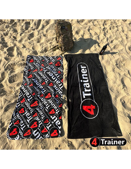 Serviette PLAGE - Logo 4TRAINER - 150cm x 70cm - 100% coton - 4TRAINER