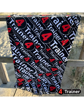 Serviette PLAGE - Logo 4TRAINER - 150cm x 70cm - 100% coton - 4TRAINER