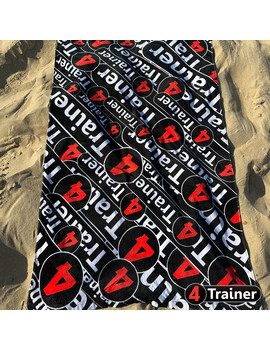 Serviette PLAGE - Logo 4TRAINER - 150cm x 70cm - 100% coton - 4TRAINER