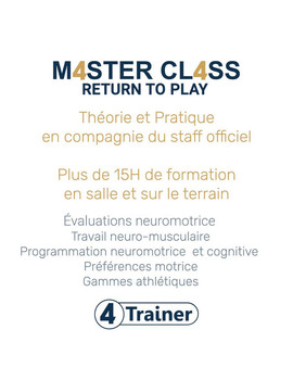 Masterclass RETURN TO PLAY 4TRAINER x Centre Médical de Clairefontaine