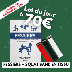 LOT 22 - FESSIERS + SQUAT BAND BANDE DE RÉSISTANCE - 4TRAINER - CALENDRIER AVENT 2024