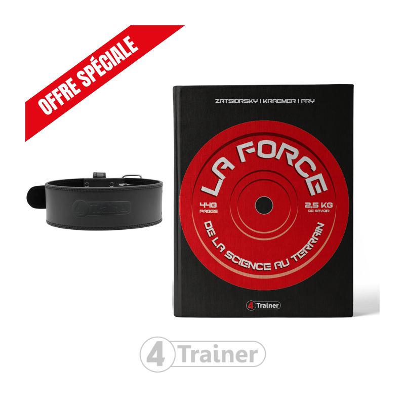 PACK - LA FORCE + CEINTURE DE FORCE EN CUIR - HALTÉROPHILIE