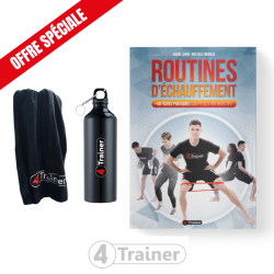 PACK - ROUTINES D'ÉCHAUFFEMENT + SERVIETTE GYM + GOURDE ALU 0,75L