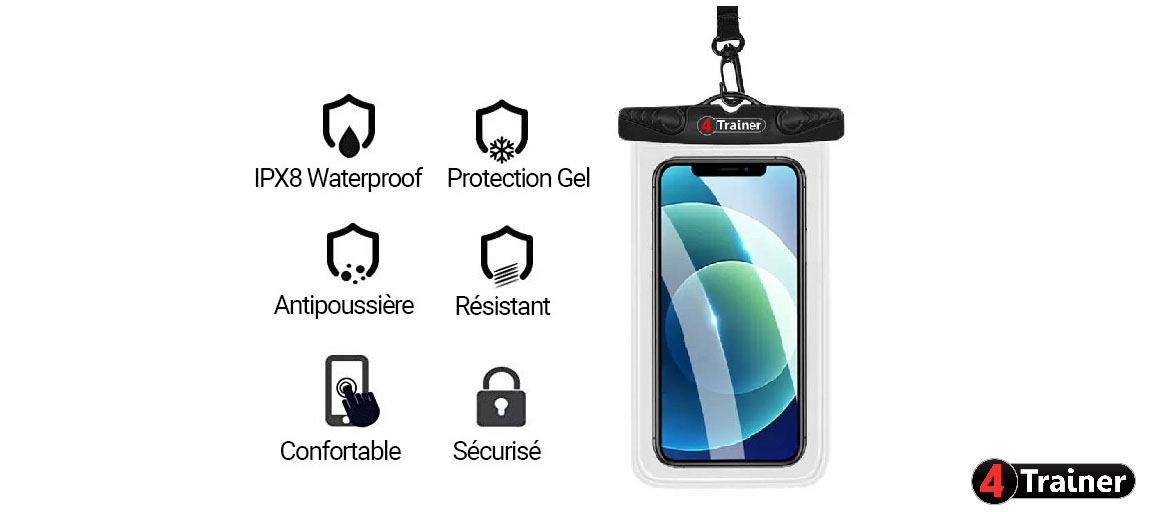 Protecteur de Photo Portable et étanche, porte-clé avec pochette